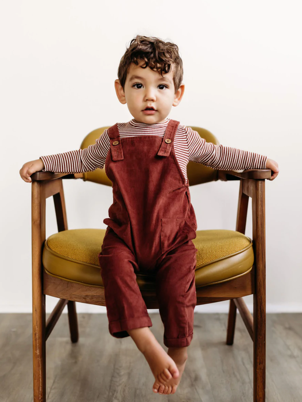 rust baby overalls