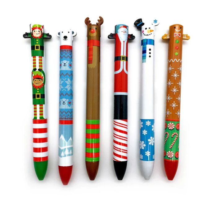 Snifty - Twice As Nice Holiday Two-Color Click Pen - 6 Styles