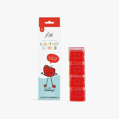 Glo Pals light up cubes red