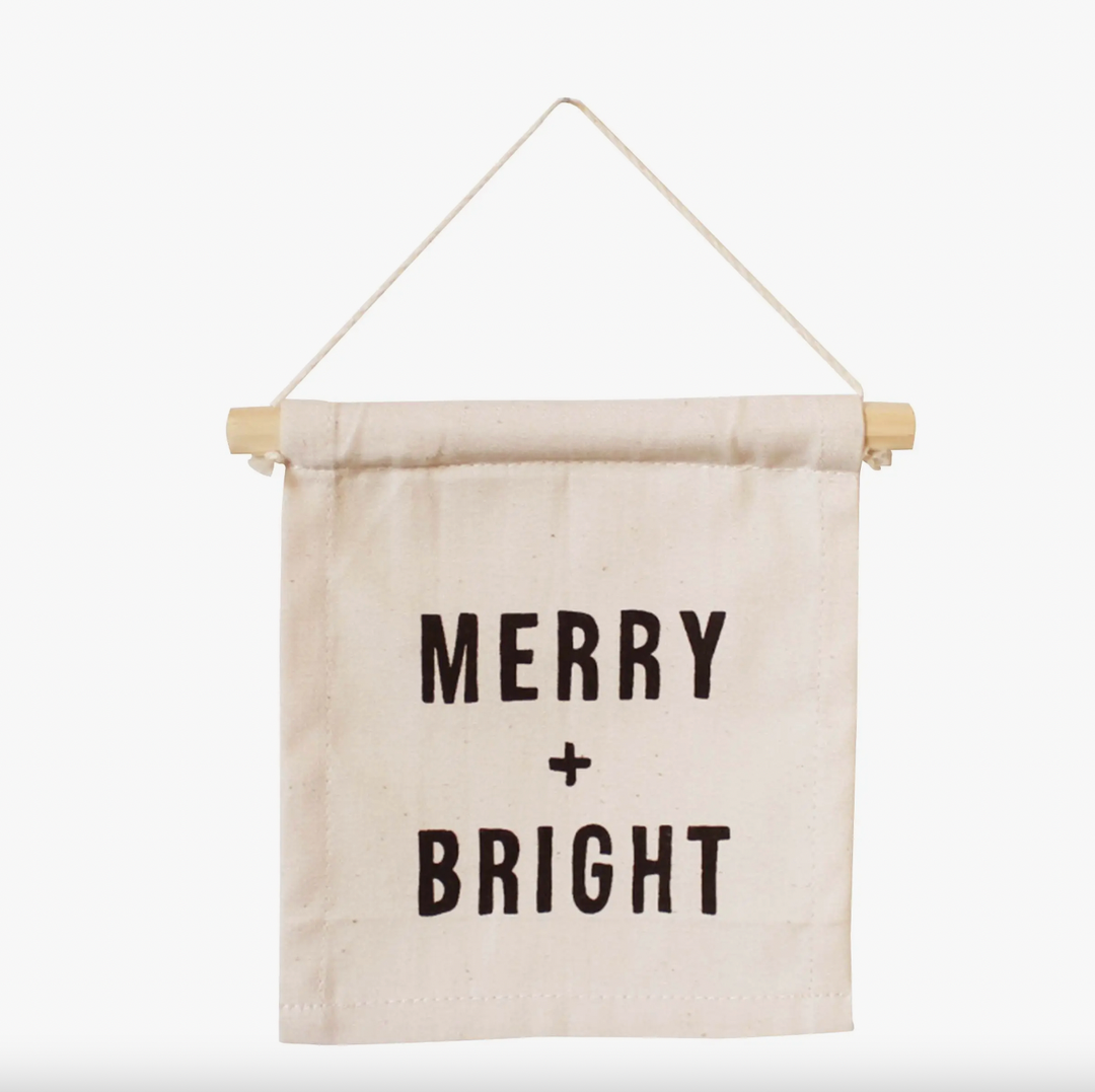 Imani - Merry + Bright Hang Sign in Natural