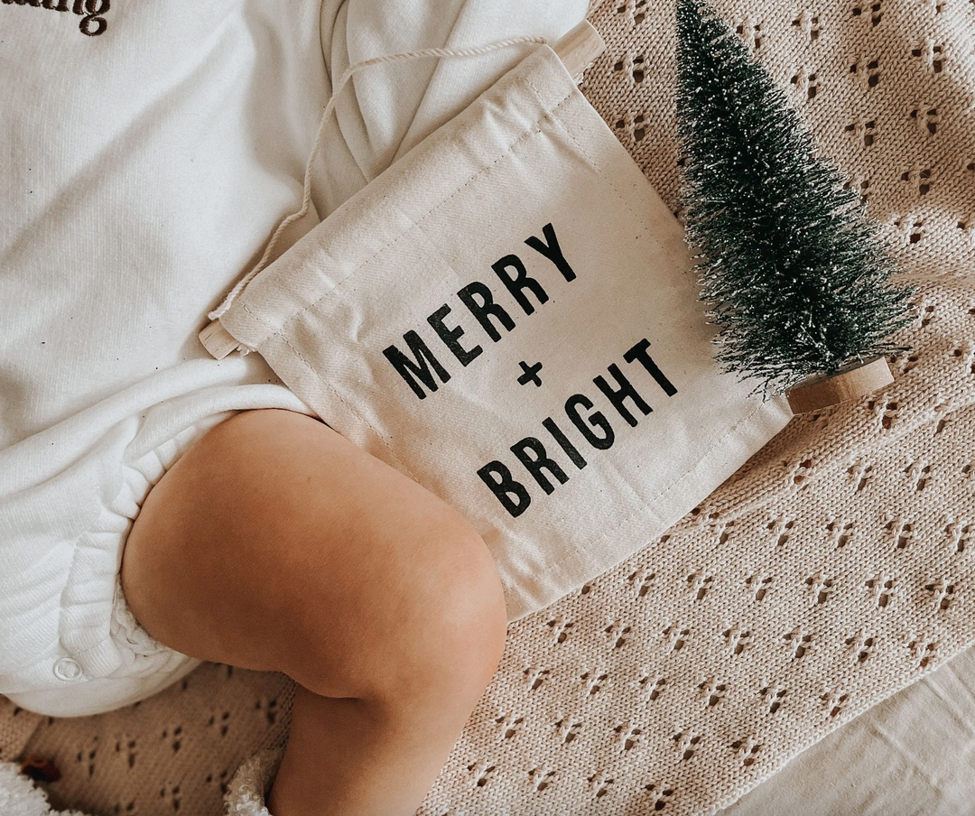 Imani - Merry + Bright Hang Sign in Natural