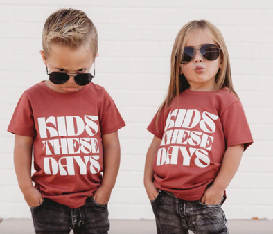 Trilogy Design Co - Kids These Day in Muted Brick