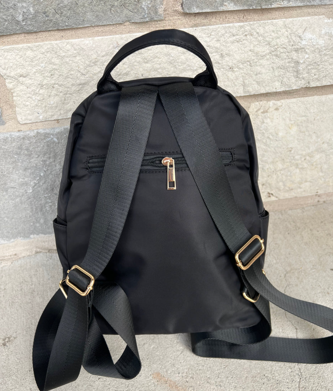 Savvy Mom Backpack in Black Nylon