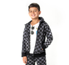 Appaman - Boys Zip Hoodie in Black Checks