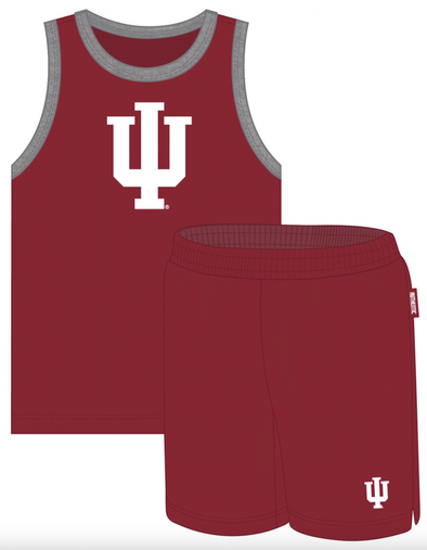 Authentic Brand - Indiana University Two-Piece Tank/Shorts Set in Crimson