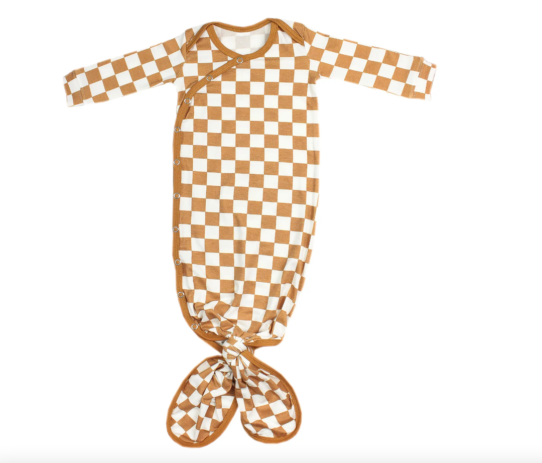 Copper Pearl - Newborn Knotted Gown in Rad – Roman & Leo
