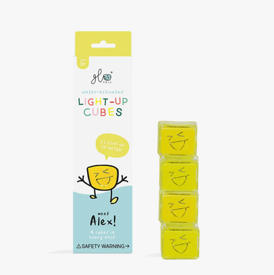 Glo Pals - Water Activated Light Up Cubes in Yellow
