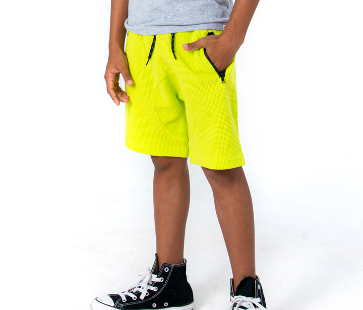 Appaman - Boys Textured Maritime Shorts in Lime Punch