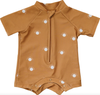 Mebie Baby - Zipper One-Piece Rashguard Suit in Camel Sunshine