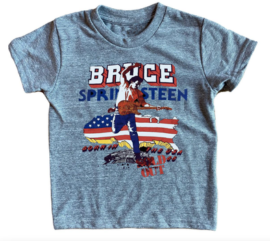 Rowdy Sprout - Bruce Springsteen Organic Tee in TriGrey