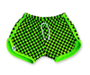 boys neon check swim trunks