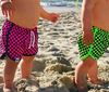 George Hats - Track Swim Shorts in Neon Green Checks