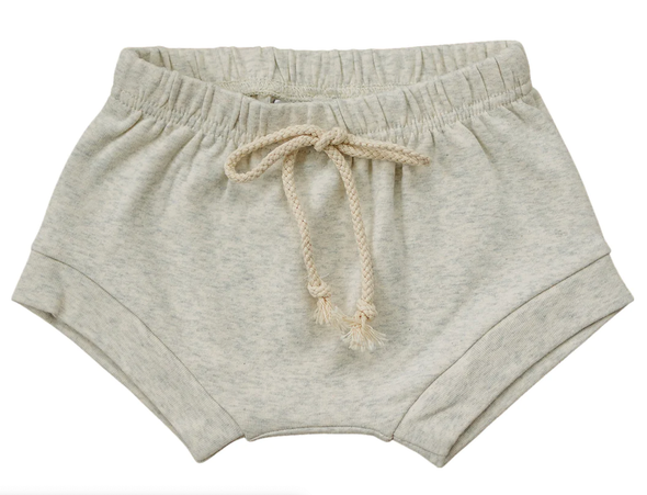 Mebie Baby - Baby Cotton Shorts in Heather Grey