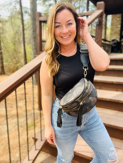 Savvy Mom Bum Bag in Camo Nylon