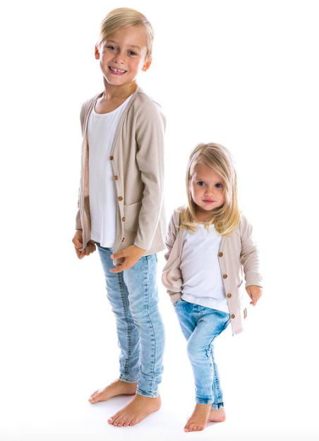 Beau Hudson - Kids Cardigan in Latte