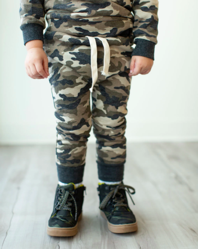 Ampersand Ave - Toddler Joggers in Camo