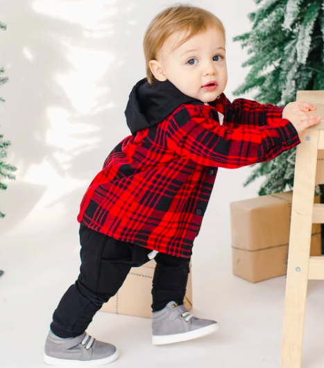 Little Bipsy hooded flannel