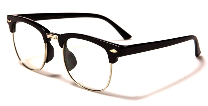 Children's Club Frame Clear Glasses - Four Colors Available