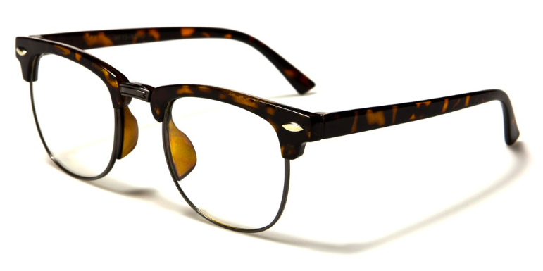 Children's Club Frame Clear Glasses - Four Colors Available
