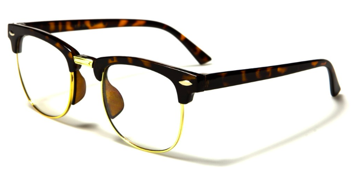 Children's Club Frame Clear Glasses - Four Colors Available