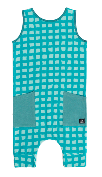 Rags - Tank Capri Hip Pocket Rag in Grid Roller Bristol