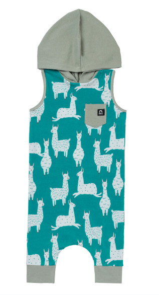 Rags hooded tank capri rag with llamas