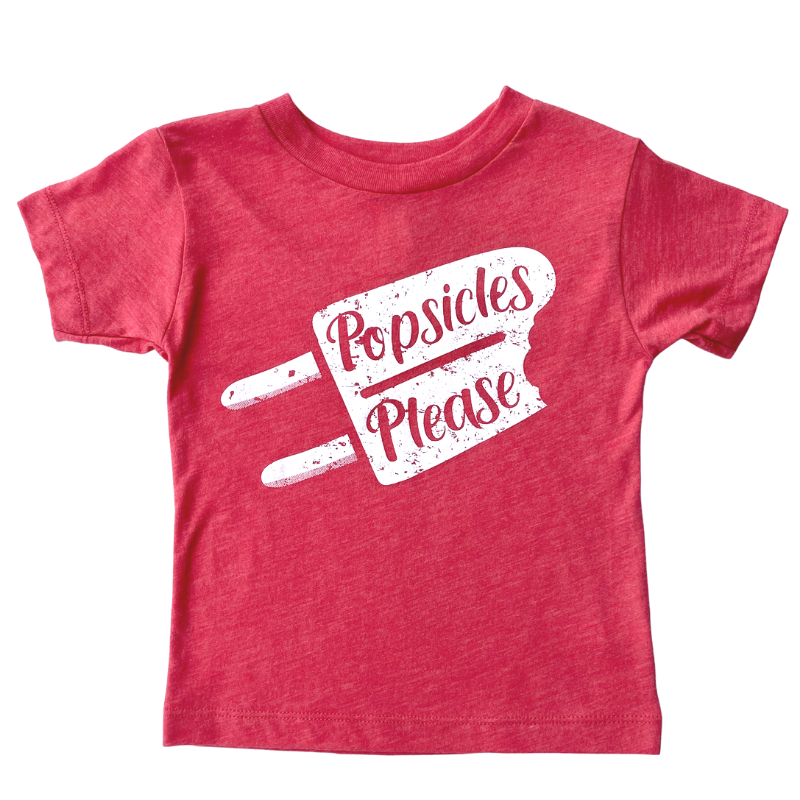 popsicles please kids tshirt