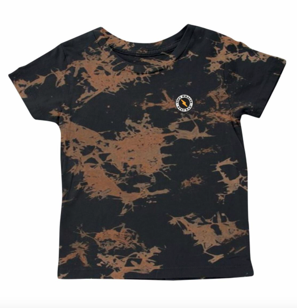 Tiny Whales - Canyon Tee in Black Bleach