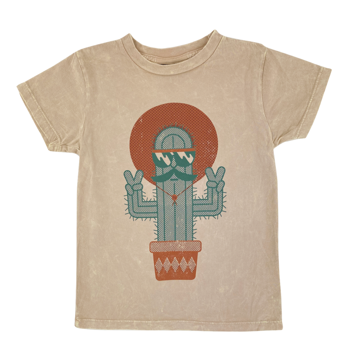 Tiny Whales - Cool Cactus Tee in Mineral Clay
