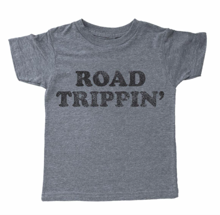 Tiny Whales - Road Trippin' Tee in Heather Grey