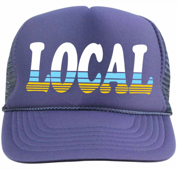 Tiny Whales LOCAL trucker hat in navy