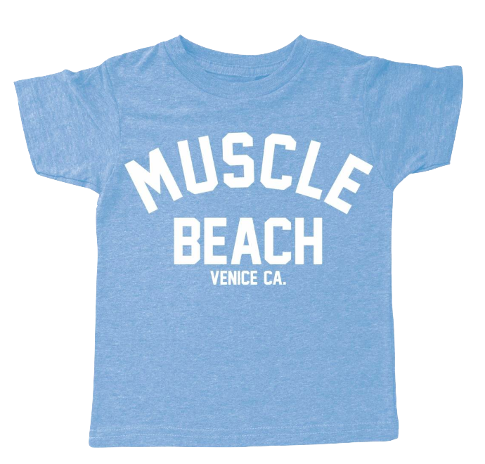 Tiny Whales Muscle Beach tee blue