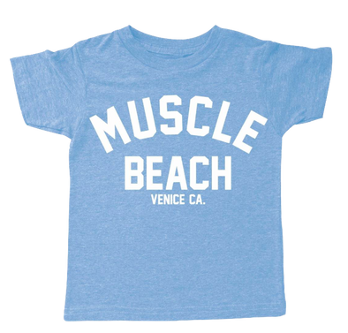 Tiny Whales Muscle Beach tee blue