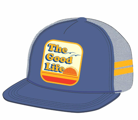 Tiny Whales - The Good Life Trucker Hat in Navy