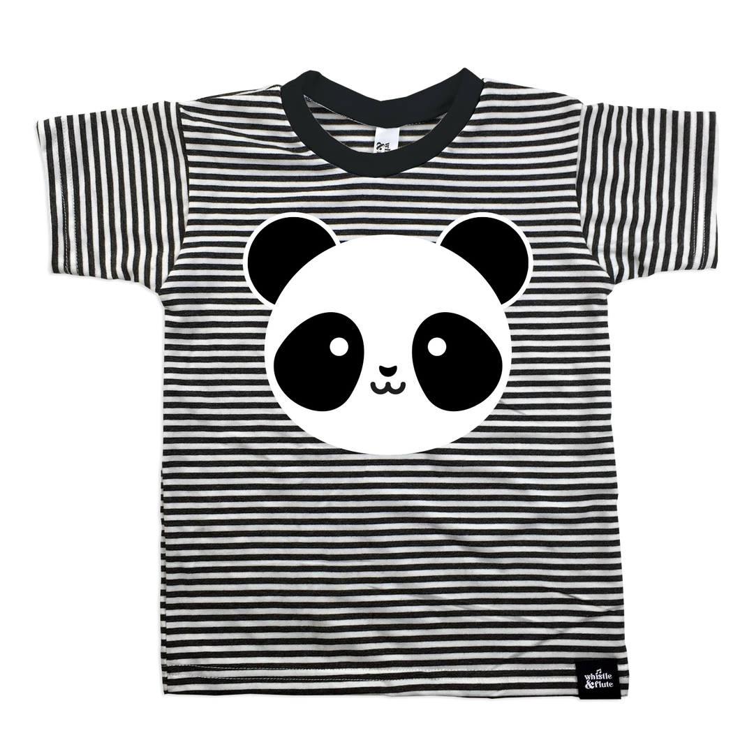 Whistle & Flute panda striped tee