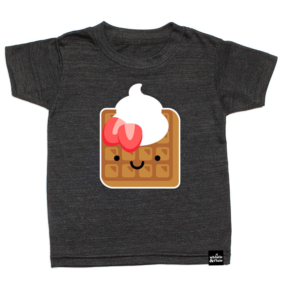 Whistle & Flute - Kawaii Waffle T-Shirt in Charcoal