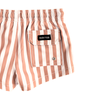 Rad Tod - Swim Shorts in Dark Camel Stripes