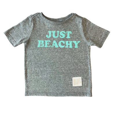 Boys Just Beachy shirt in heather grey