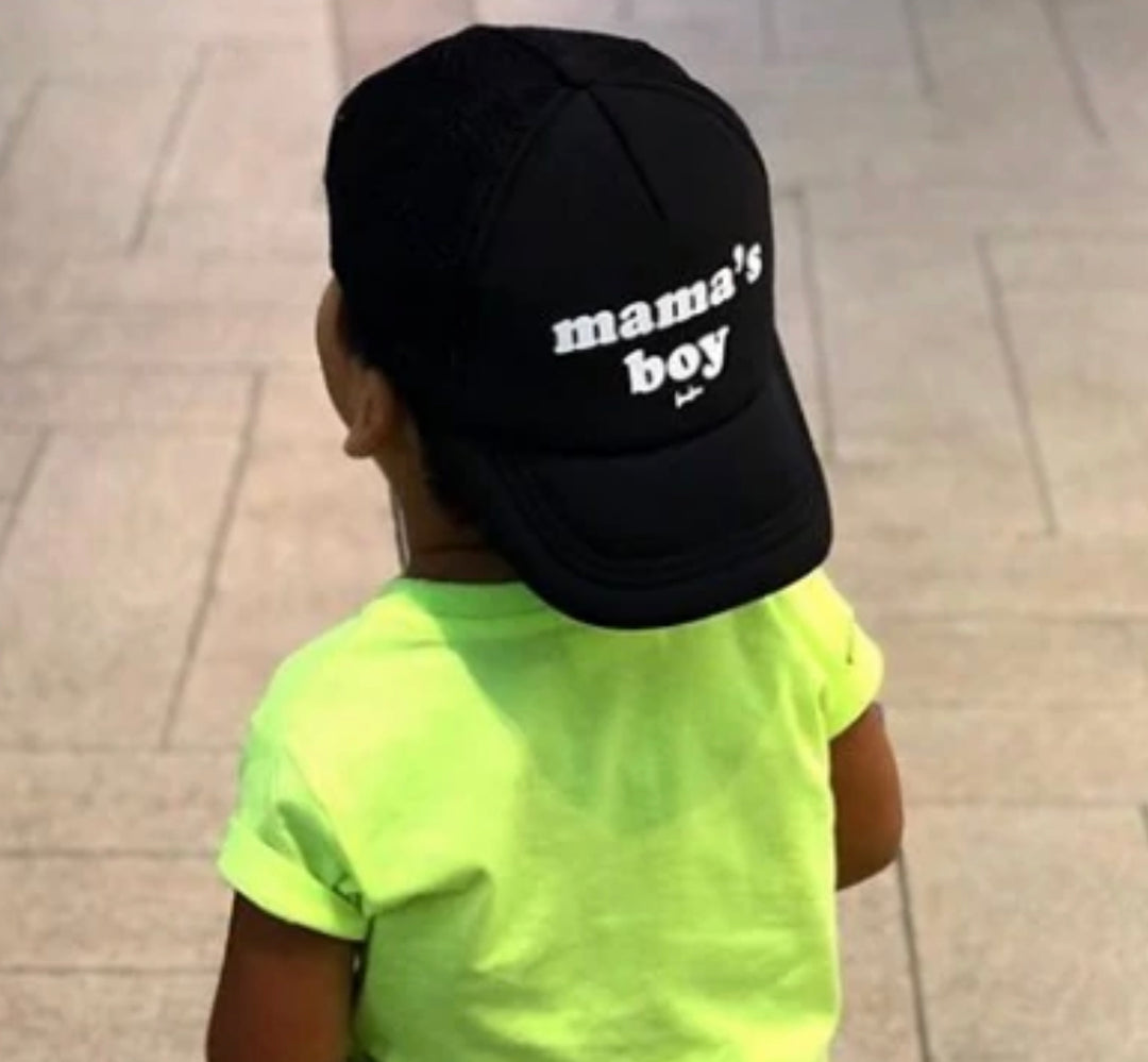 Bubu - Baby/Toddler/Kids Trucker Hats - Mama's Boy in Black