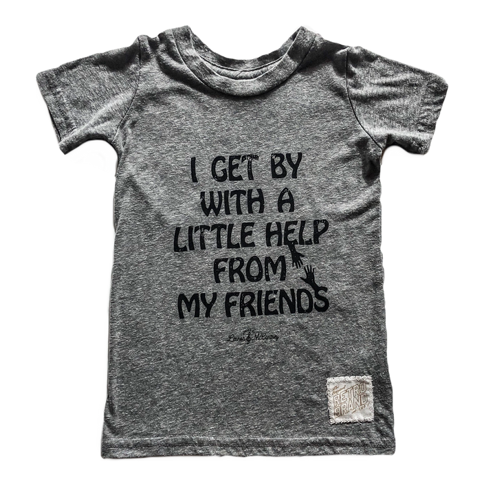I get by with a little help from my friends kids tee
