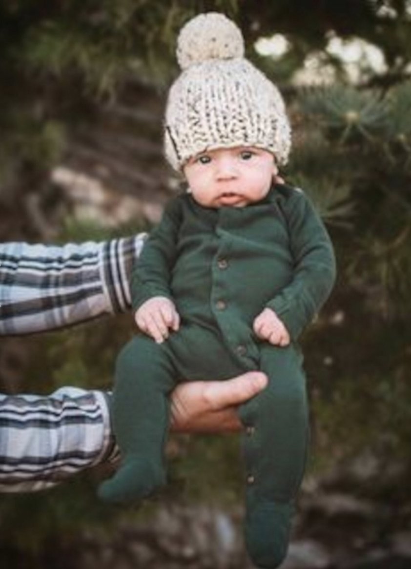 L’oved Baby - Organic Thermal Footie in Pine