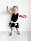 Little Bipsy - Shorty Romper in Black