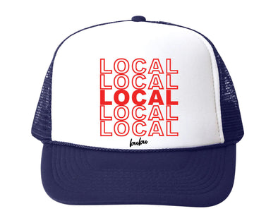 Bubu - Baby/Toddler/Kids Trucker Hats - LOCAL in Navy/White
