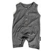 Little Bipsy ribbed romper grey