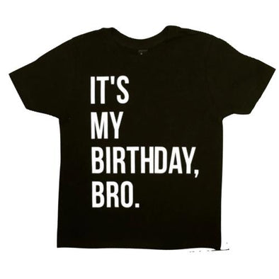 It's My Birthday, Bro. Tee in Black (18mo)